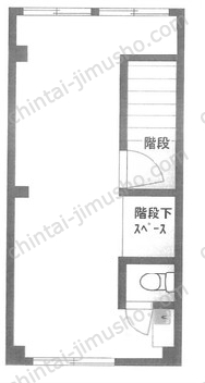 本間商店ビル2階の間取図