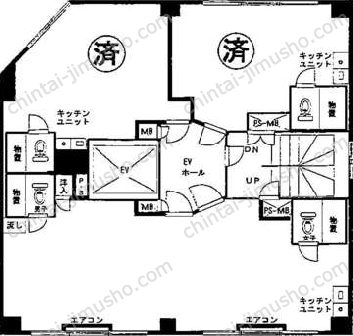 新橋相互ビルの間取図