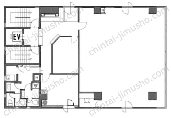 ARC CUBE日本橋本町2階の間取図