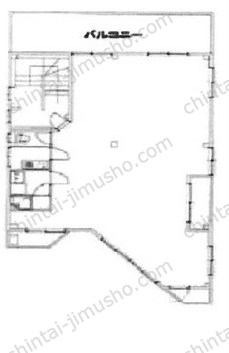 市川ビル3階の間取図