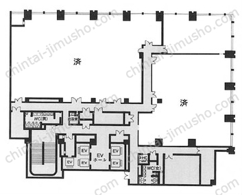 丸の内二重橋ビルディング 東京商工会議所ビル4階の間取図