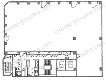 TK-CENTRAL8階の間取図