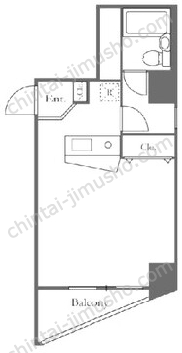ナチュラルスクエアビル4階の間取図
