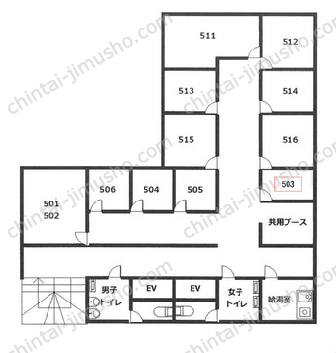 リアライズ岩本町ビルの間取図