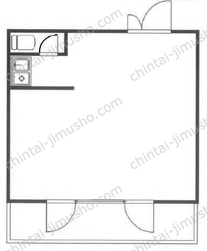 ケイオービル2階の間取図
