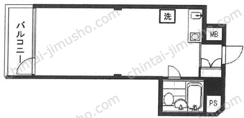日興パレス三番町7階の間取図