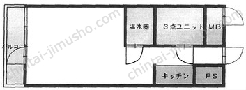 いづみハイツ茅場町10階の間取図