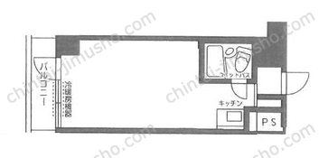 いづみハイツ茅場町8階の間取図