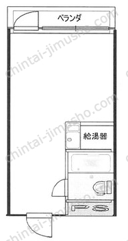 いづみハイツ茅場町3階の間取図