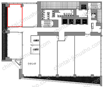 新虎通りCOREの間取図