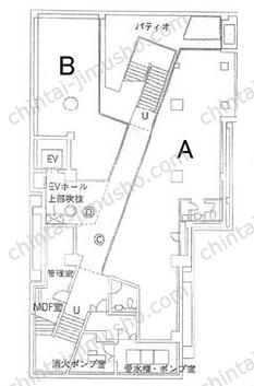 EastWestビルB1階の間取図