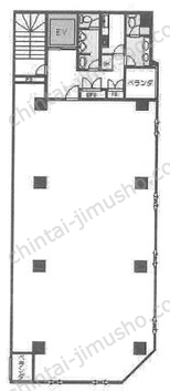 吾妻橋アドバンスビル3階の間取図