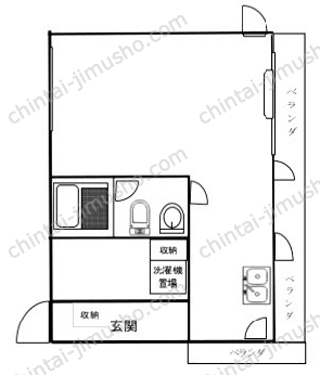 MYK四谷2丁目ビル5階の間取図