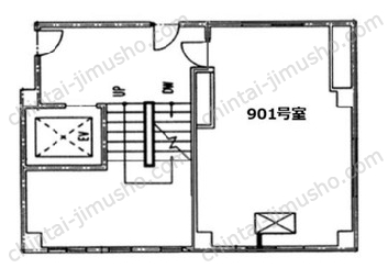 数寄屋ビル9Fの間取図