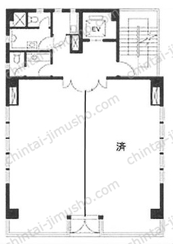 志村ビル3階の間取図
