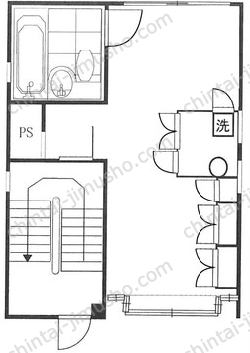 朝穂ビル3階の間取図