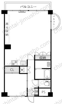 ライオンズマンション歌舞伎町の間取図