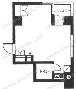 リブハピネス横浜関内2階の間取図