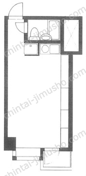キャッスル新宿9階の間取図