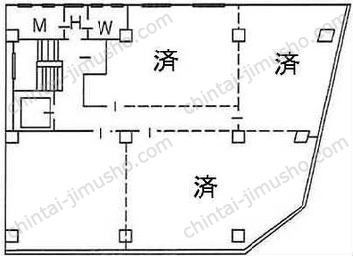 井門銀座一丁目ビルの間取図
