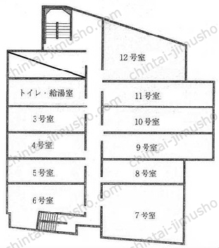 フロイントゥ三田の間取図
