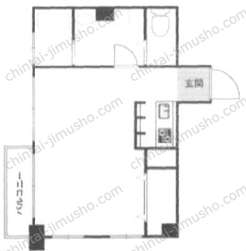 ニュー浜町ダイヤモンドマンション6階の間取図