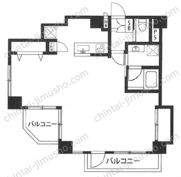 原宿グリーンハイツ7階の間取図