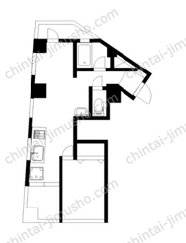 御池ビル5階の間取図