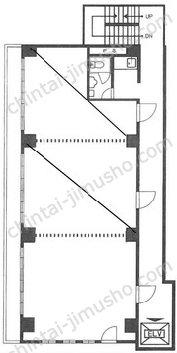 喜助九段北ビル6Fの間取図