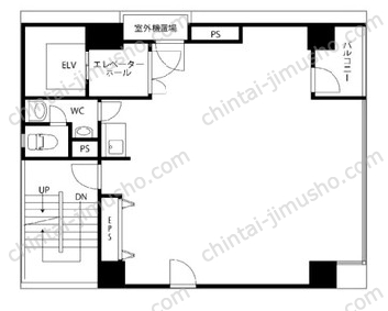 日宝神田ビル6階の間取図