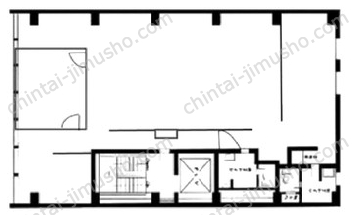 荒木ビル2Fの間取図