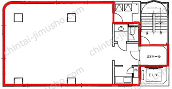 Inter ACT.BLDG（インターアクトビル）3Fの間取図