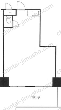 マンション芝公園2階の間取図