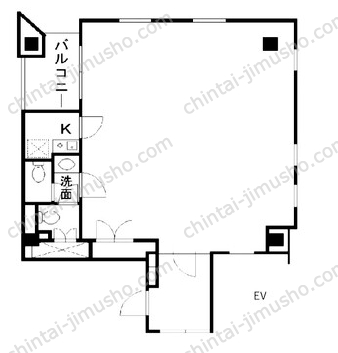 SHOKAIビル4階の間取図
