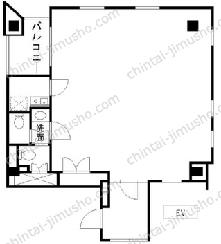 SHOKAIビル5階の間取図