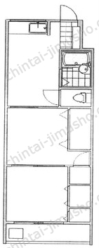 橋川ビル5階の間取図