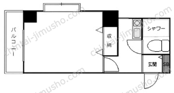 フラットワセダの間取図
