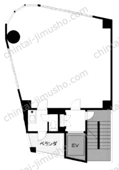 笹塚１丁目貸事務所3階の間取図