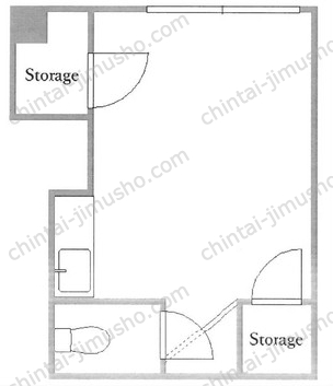 HOSONO BLDG／細野ビル2階の間取図