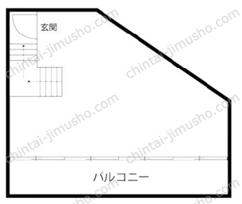 直井ビル3階の間取図