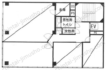 M・Oビル2階の間取図
