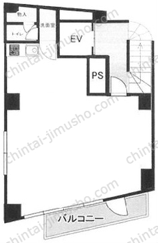 丸一ビル5階の間取図