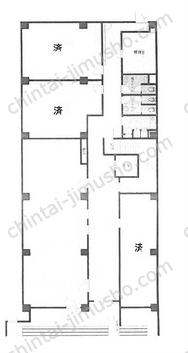 YK-16ビルの間取図