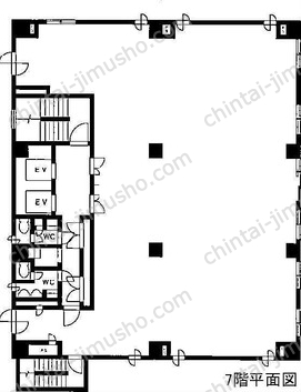 FBR三田ビル7階の間取図