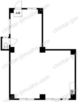 赤羽北2丁目店舗1階の間取図