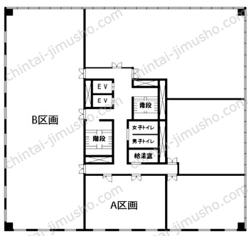 横浜西口加藤ビル3Fの間取図