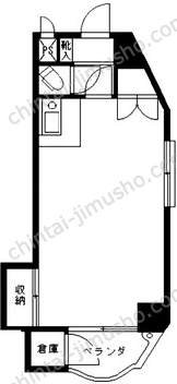 サンハイツ中野4階の間取図