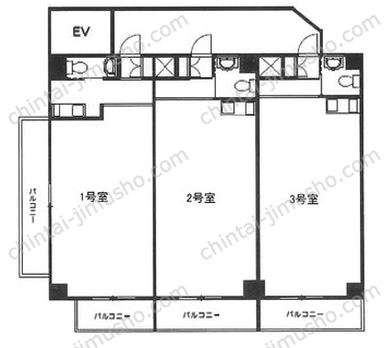 イガリビル2階の間取図
