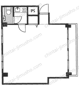 神津マンション2階の間取図