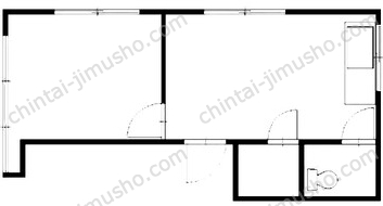 TYビル2階の間取図